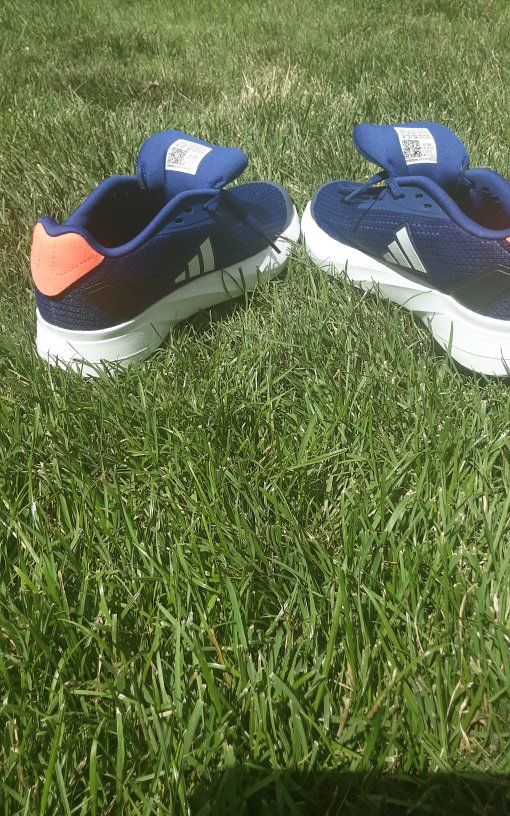 Adidas Shoes Blue/Orange/White - US Size 4 (Excellent Condition)