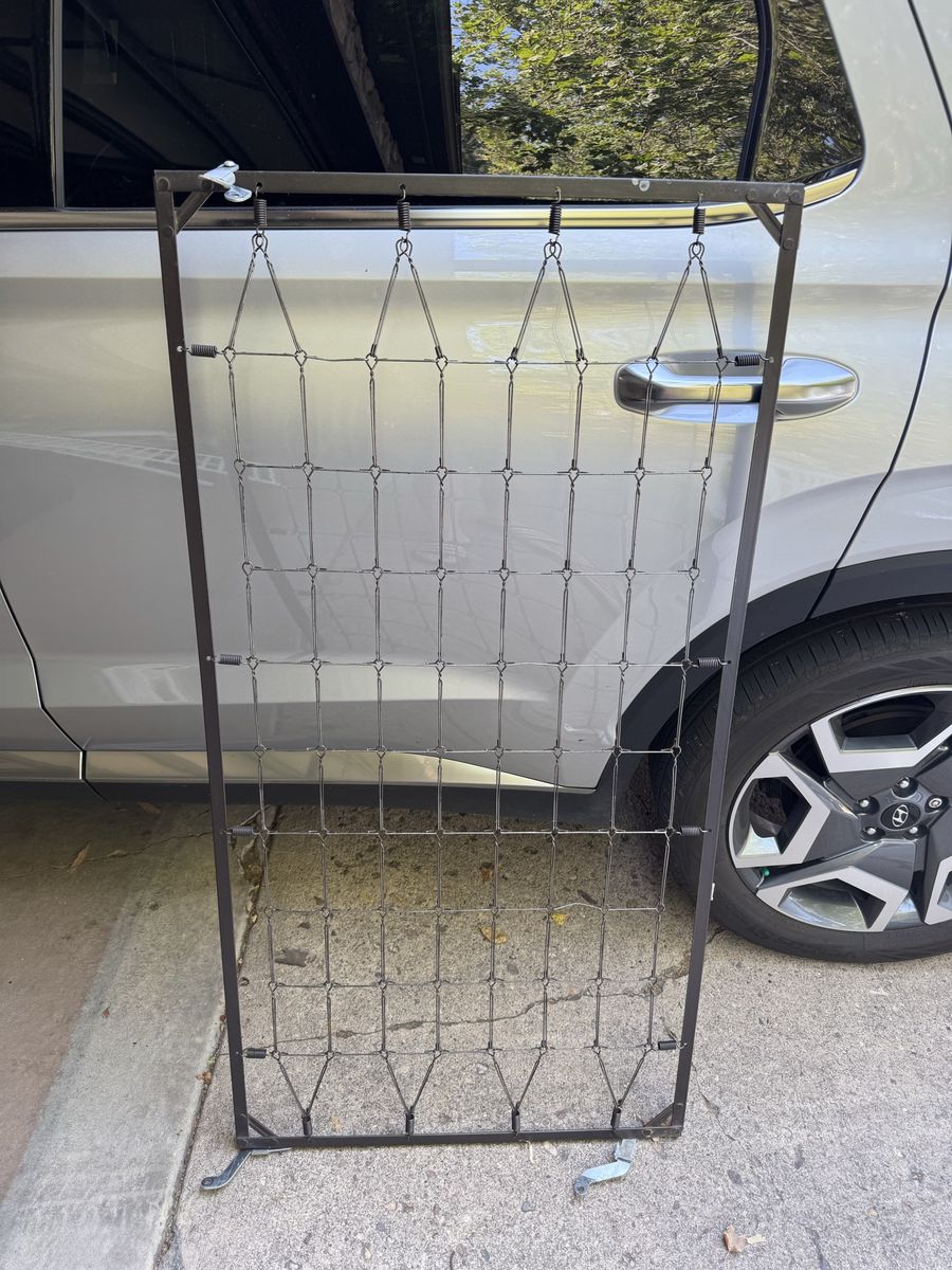 Could be a crib but some hardware is missing. Art Project? Trellis? Barrier? Gate? In good condition.
