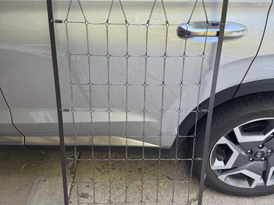 Could be a crib but some hardware is missing. Art Project? Trellis? Barrier? Gate? In good condition.