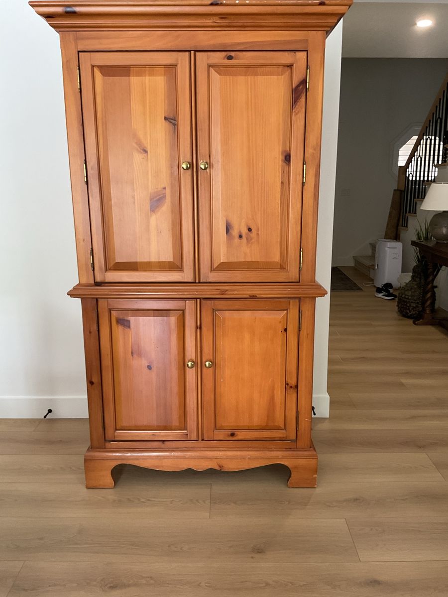 Rustic Pine Armoir
