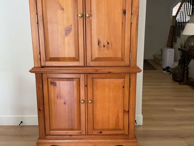 Rustic Pine Armoir