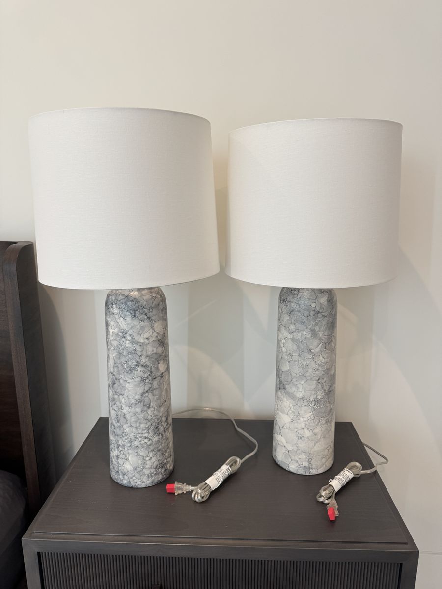 Arteriors Heather Table Lamp - 2 lamps - Designer Piece BRAND NEW