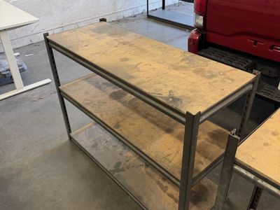 Metal Shelving/Workbench Units — 2 Available