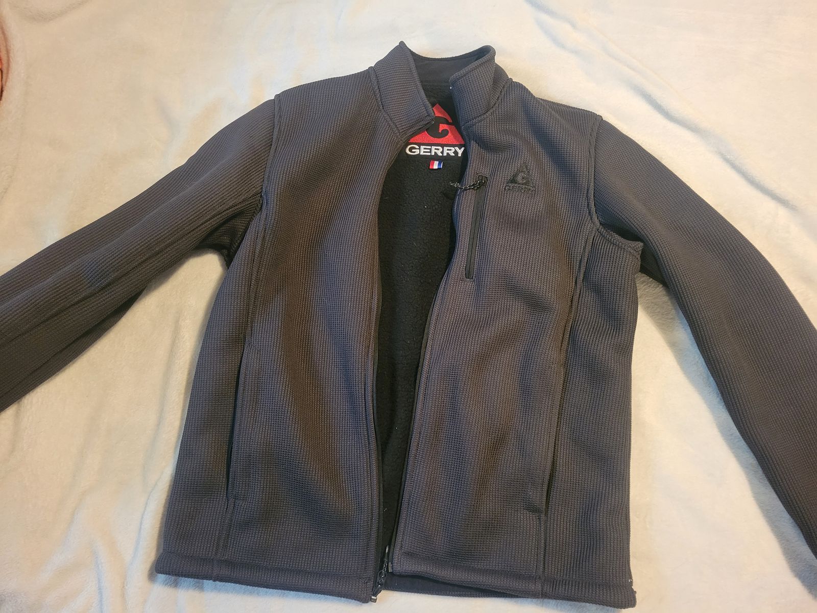 GERRY Grey jacket for men w/ black fleece interior