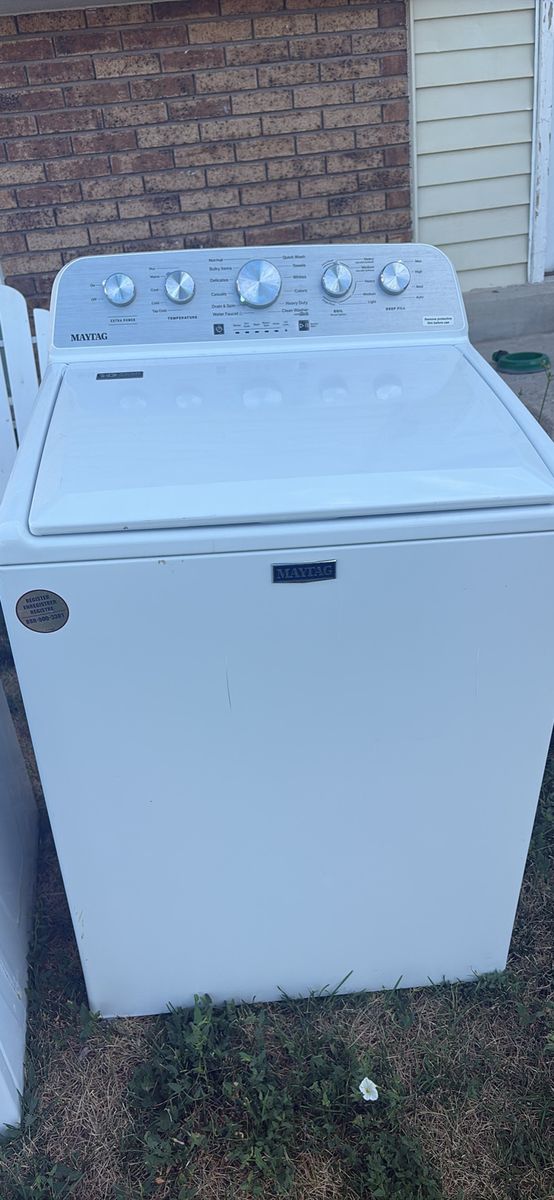 Maytag Top Load Washer and Electric Dryer Set - White