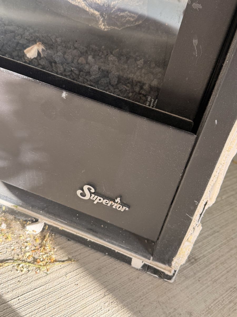 Superior 35” electric fireplace with blower and vent