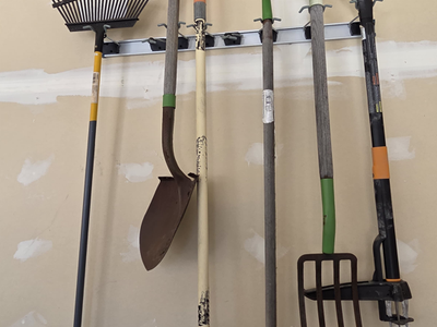 Garden tools + hangers