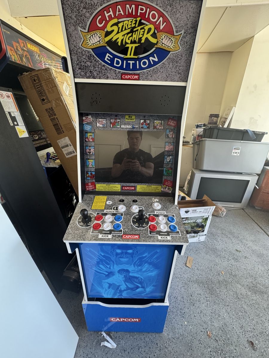 Arcade1Up Street Fighter II Champion Edition Classic Arcade Game Cabinet