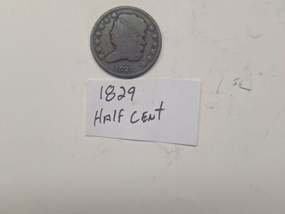 1829 Half cent