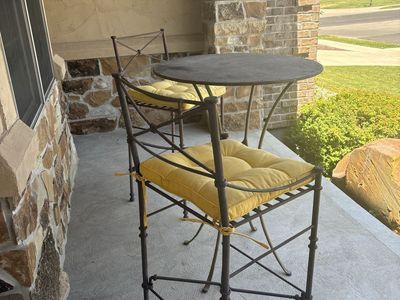 Metal Bistro Table and Chairs