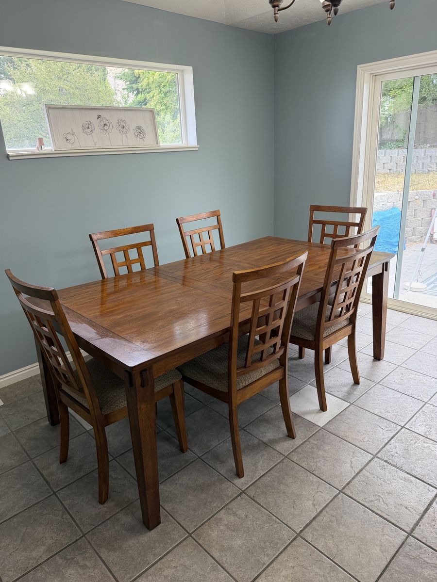 dining table and chairs