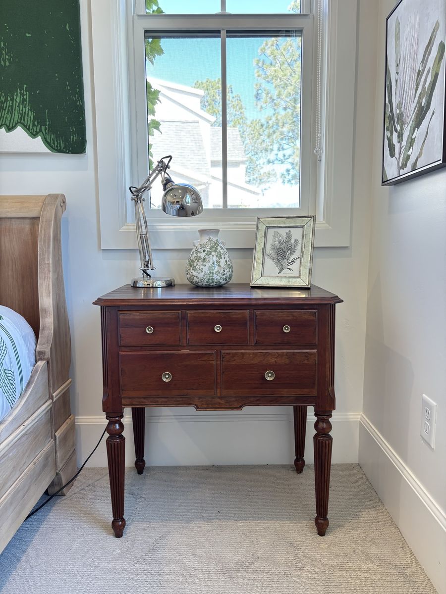 Ethan Allen Solid Cherry Accent Chest | Entry Table | Five Drawer Storage Cabinet