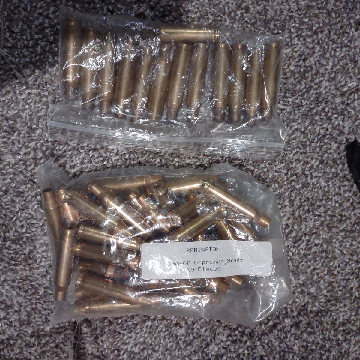 7mm-08 brass, some brand new