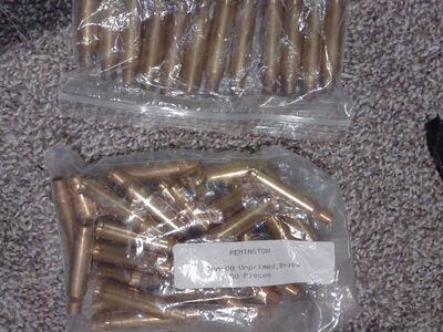 7mm-08 brass, some brand new