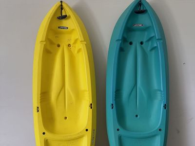 Lifetime Kids Kayaks $50 for 1, $90 for both