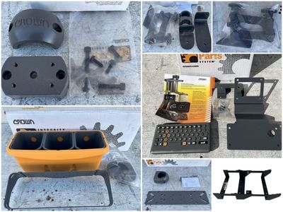Save 85%+! New CROWN Forklift Accessories - Clamps - Mounts - Storage - Priced Individually