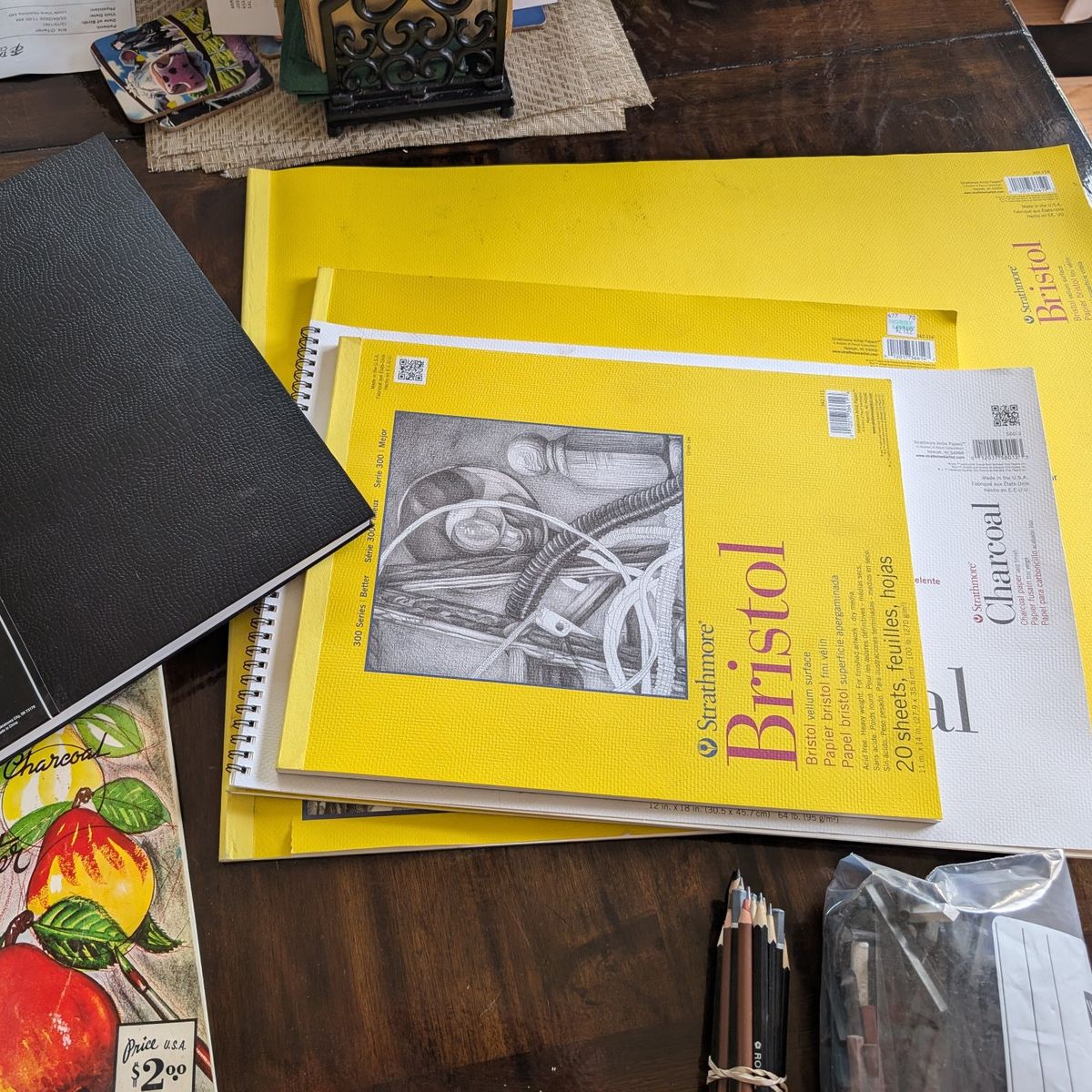 Artists Paper -Bristol Vellum and Charcoal Paper