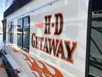 Harley Themed Houseboat "HD Getaway" For Sale
