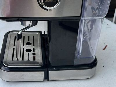 Gevi Espresso Machine with Milk Frother and Temperature Gauge - Stainless Steel