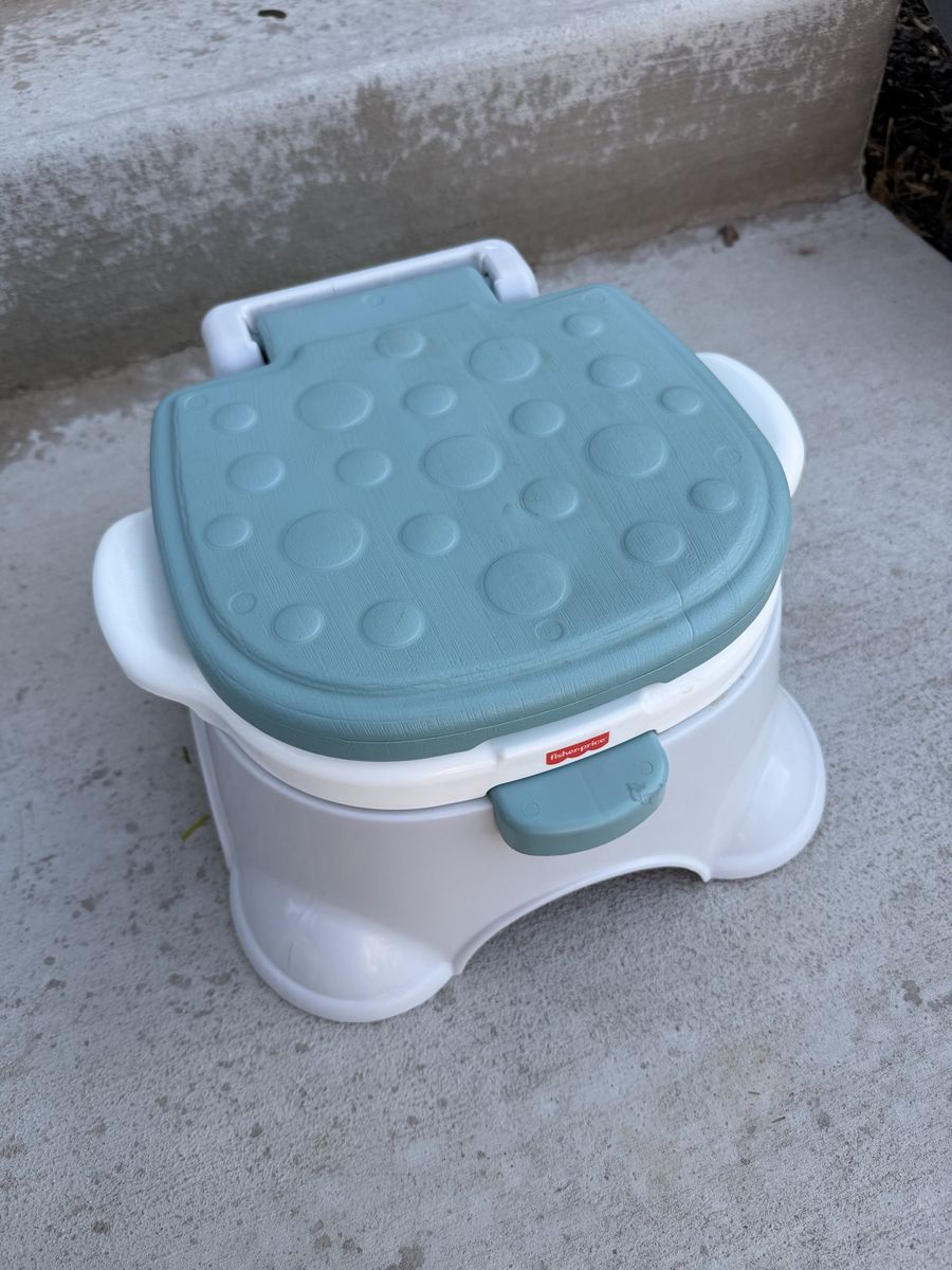 Fisher-Price Learn to Flush Training Potty Chair - Blue and White