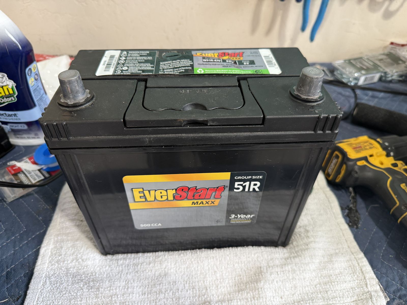 EverStart Maxx Car Battery – Group 51R – Tested Good