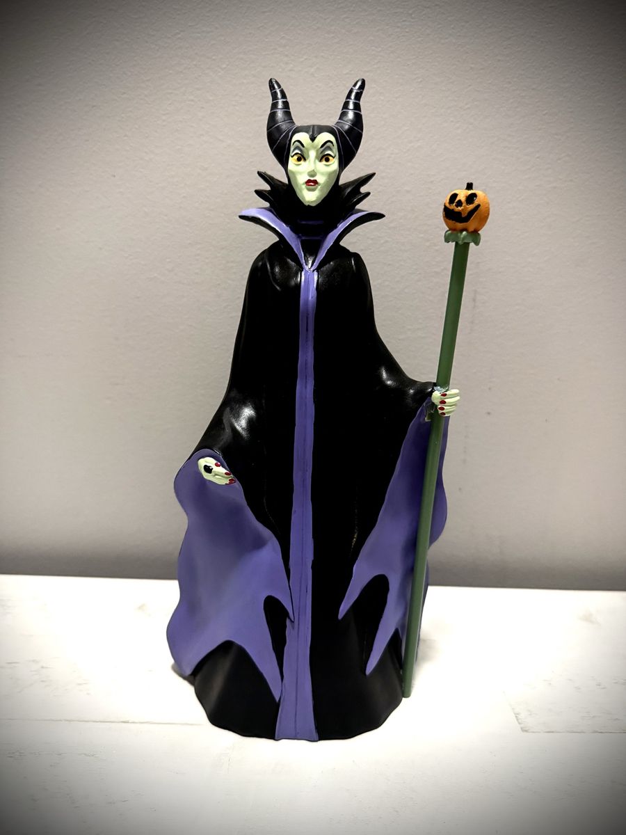Halloween Disney Villains Maleficent Pumpkin Staff Figurine 