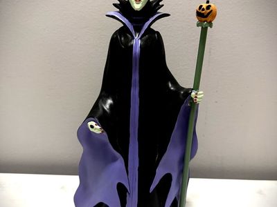 Halloween Disney Villains Maleficent Pumpkin Staff Figurine
