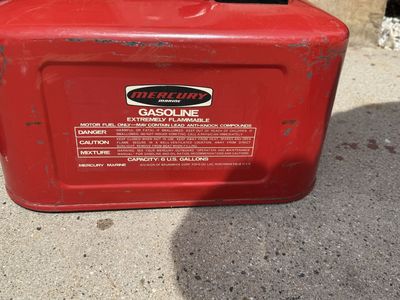2 Mercury Outboard Gas Cans