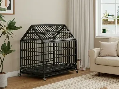 Aukfa 47 in Heavy Duty Indestructible Dog Crate