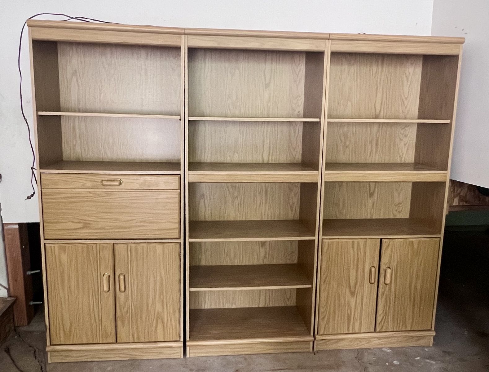 3 Piece Entertainment Center or Book/Display Shelving Units in Great Shape