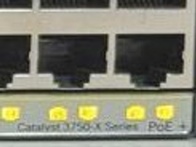 Cisco WS-C3750X-48P-S 48-Port PoE+ Gigabit Switch - Permanent IP Base - Dual 715W PSU - Tested & Reset