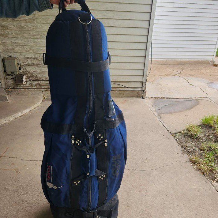 golf travel bag, club glove, rolling, padded