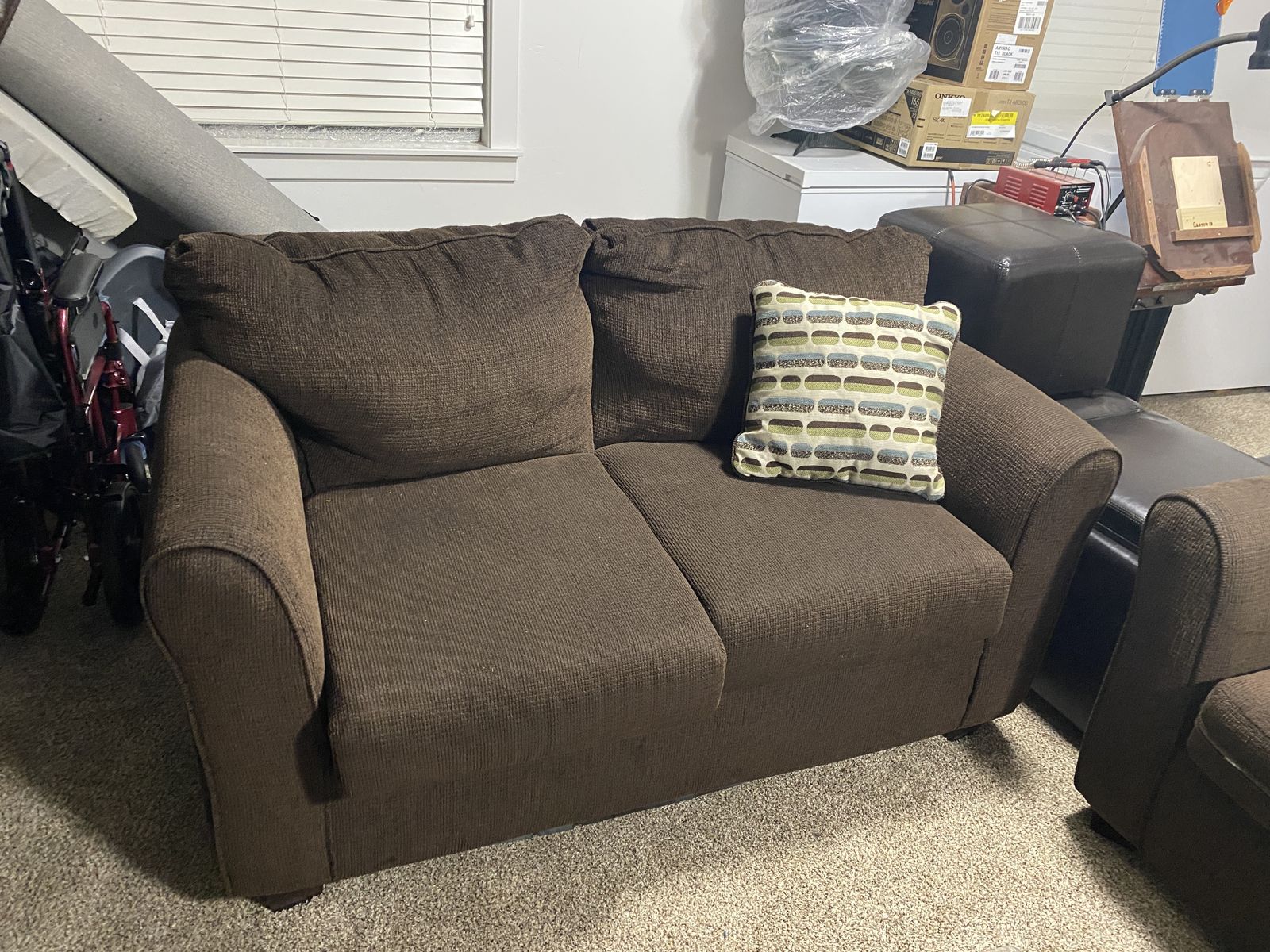 Couch with hide a bed and Love Seat