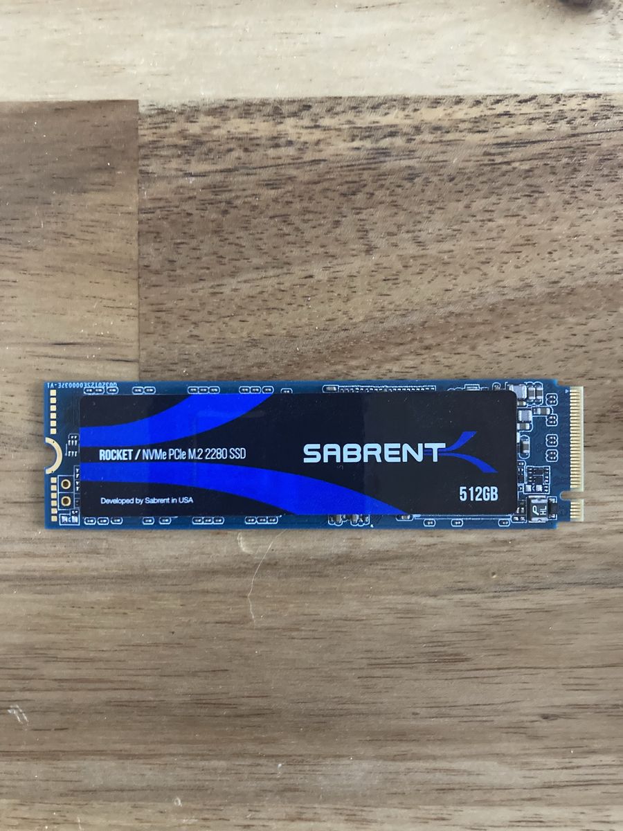 Sabrent Rocket 512GB Gen 3 TLC NVMe SSD
