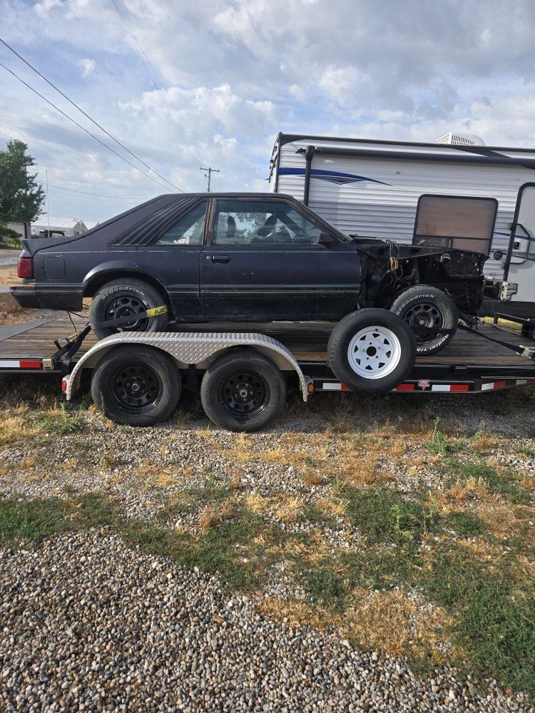 1983 Ford Mustang 5.0 GT Foxbody - Rolling Chassis/Parts Car - Project Car, No Engine/Trans. 
Title clean and in hand.