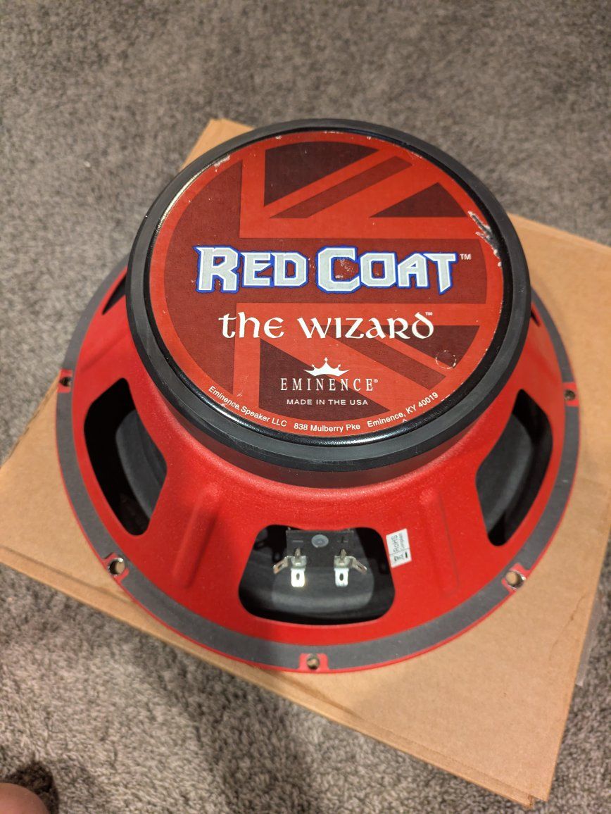 Eminence Red Coat The Wizard 12" 16 Ohm Guitar Speaker, Made in USA