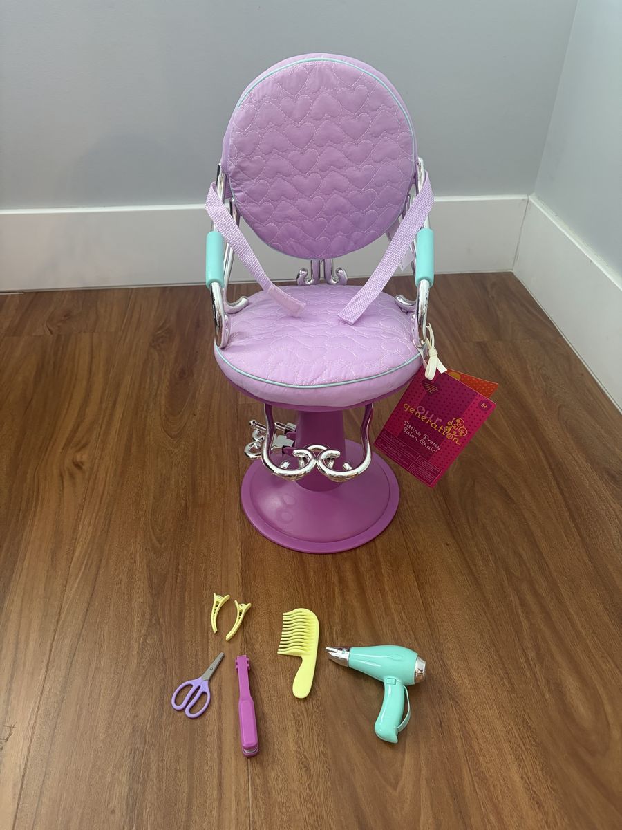 Our Generation Sitting Pretty Salon Chair Set for 18in Dolls