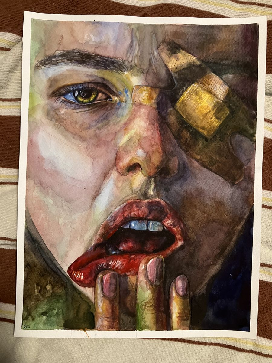 17 woman portrait ART painting