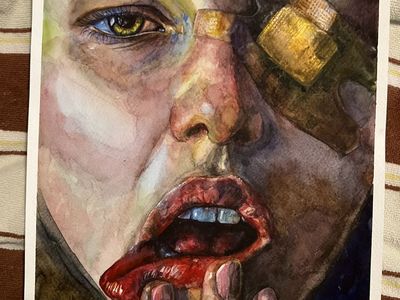17 woman portrait ART painting