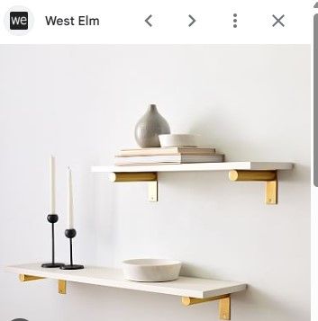 West Elm Piston Bracket in Brass