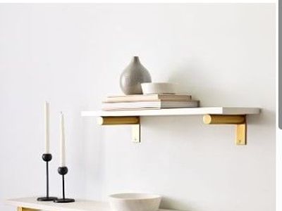 West Elm Piston Bracket in Brass