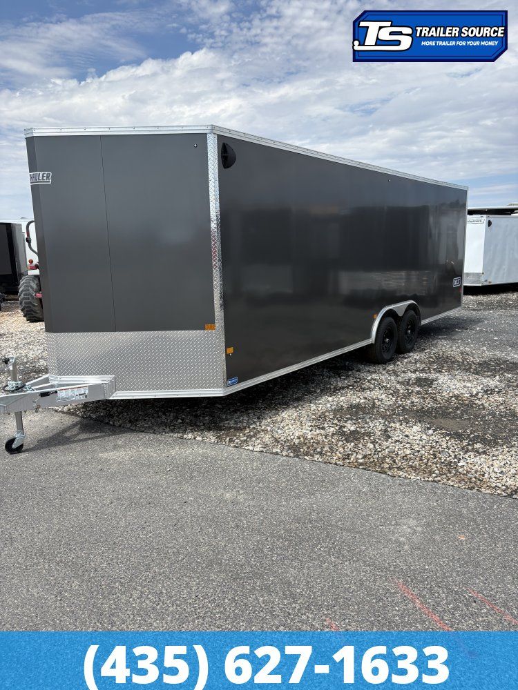 8.5x24 Alcom Aluminum EZ Hauler XLT Auto Trailer - 7'0" Interior - 10K GVWR -