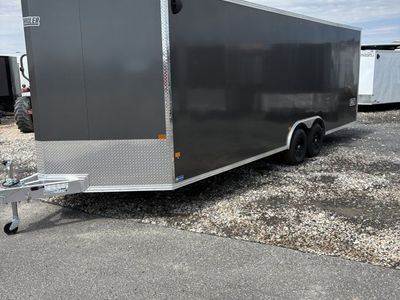 8.5x24 Alcom Aluminum EZ Hauler XLT Auto Trailer - 7'0" Interior - 10K GVWR -