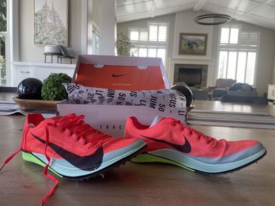 ZOOMX Dragonfly 2 Elite Track Distance Spikes: Size 10 Mens, 11.5 Womens