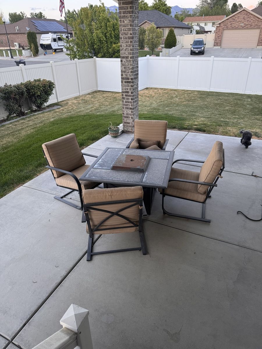 Outside patio furniture