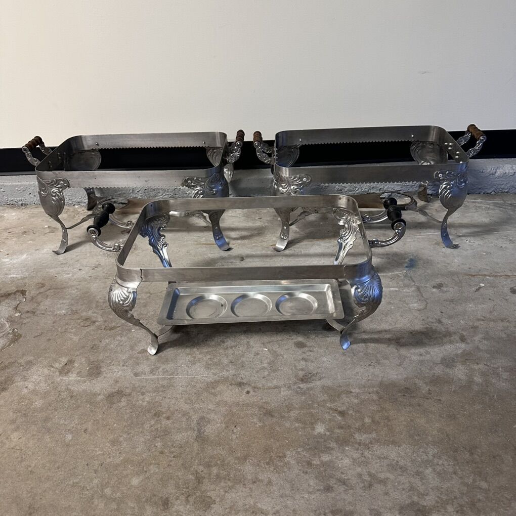 Vintage Chafing Holders Set Of 3