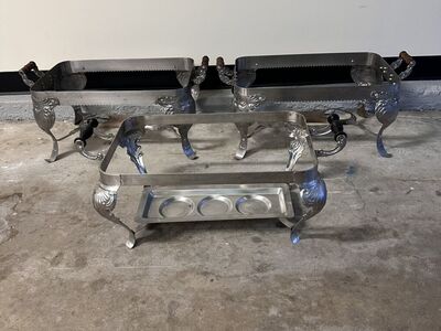 Vintage Chafing Holders Set Of 3