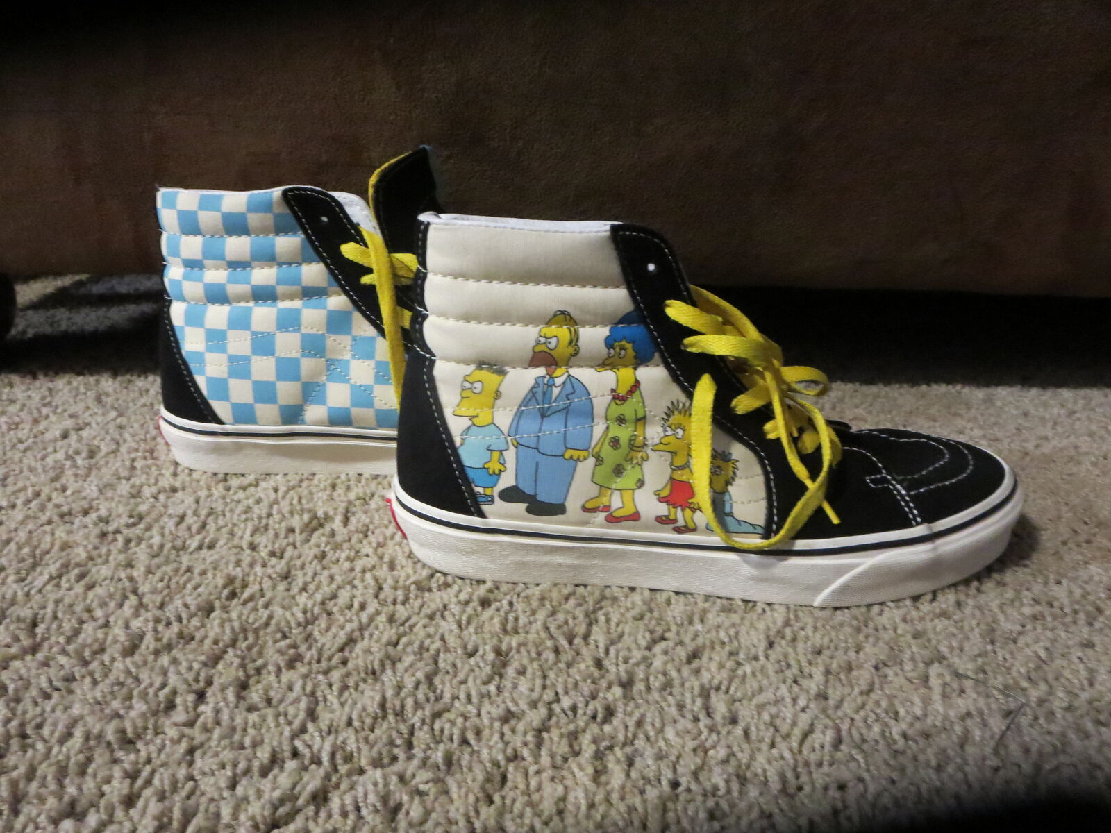 Vans the simpsons canvas shoes Special addition mens 8.5