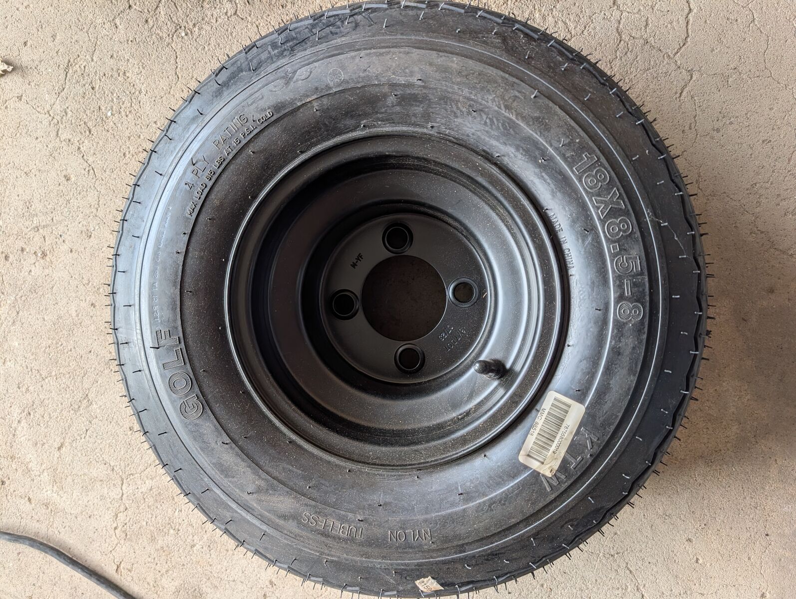 Brand New - KTW 18 x 8.5 x 8 golfcart wheel and tire