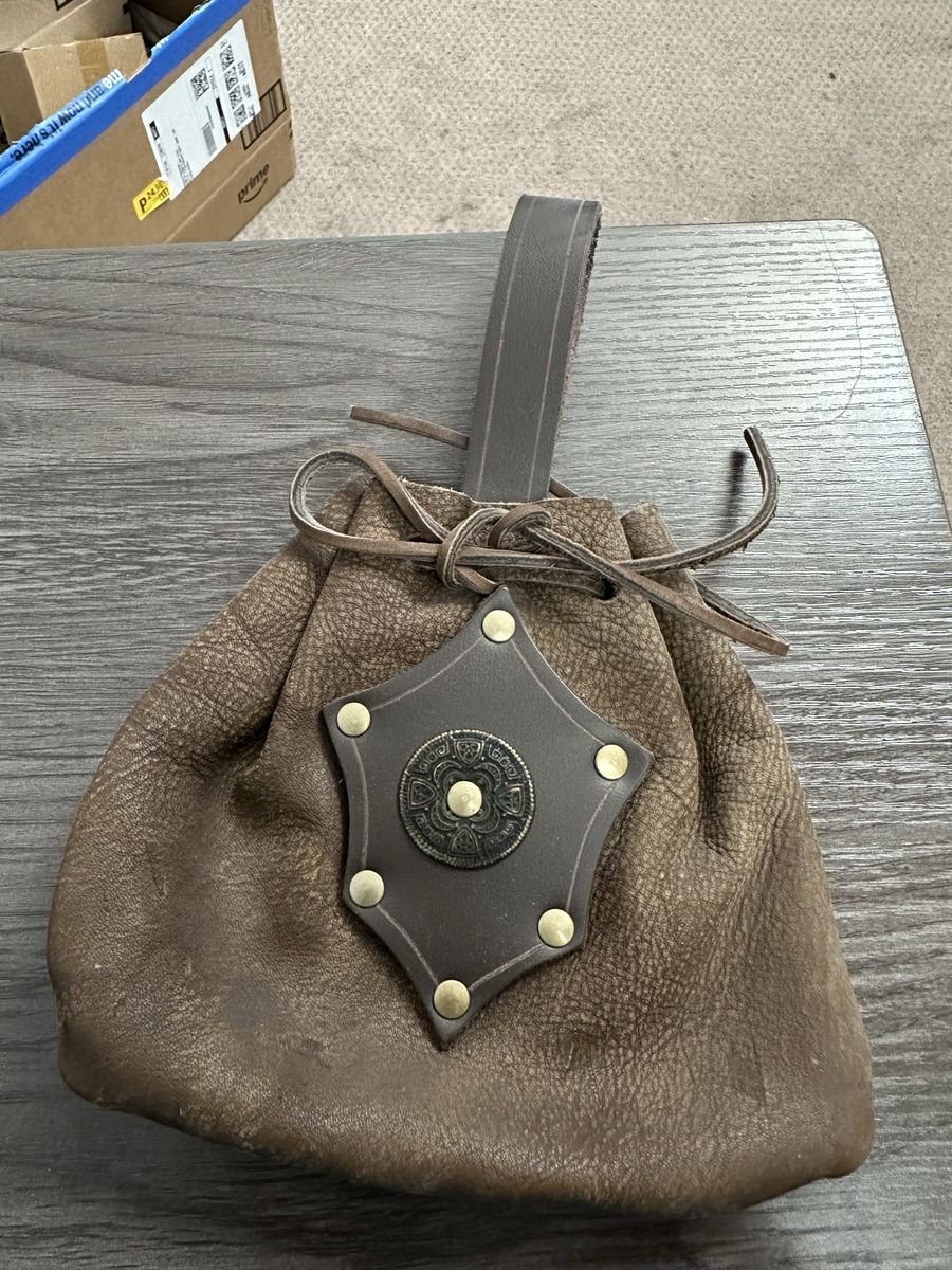 Brown Leather coin pouch